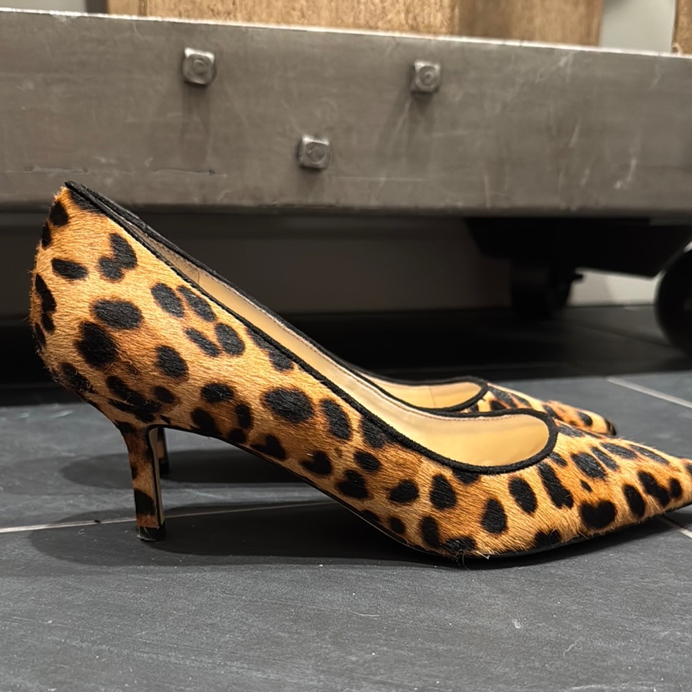 Nine West Animal Print Kitten Heels